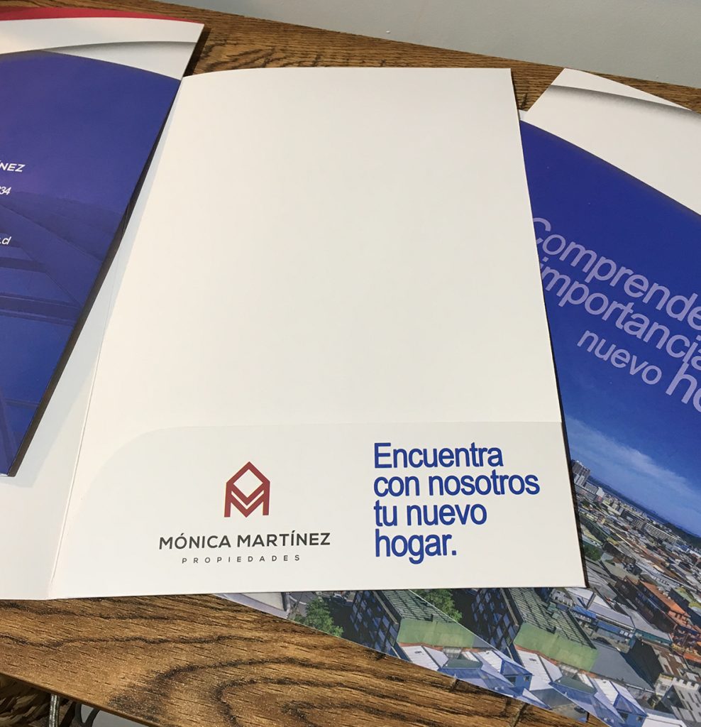 Carpetas corporativas mónica martínez corredora de propiedades concepción
