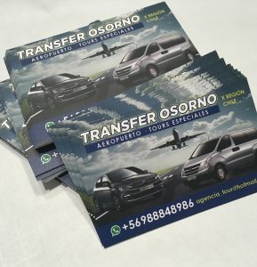 Tarjetas de Presentación Transfer Osorno