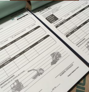 Talonarios con Folio, Prepicado y copia