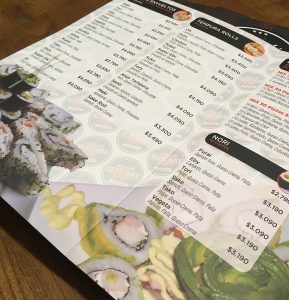 Carta Menú Sushi Ok Linares
