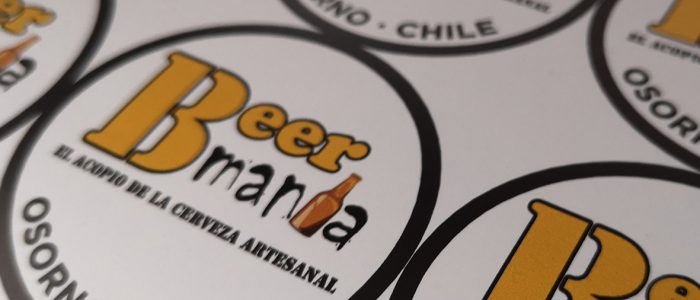 adhesivo impreso troquelado Beer Manía