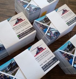 Tarjetas de Presentación Andes Helicópteros, Santiago