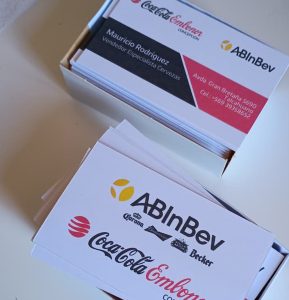 Tarjetas de Visita Opalina Ambos lados