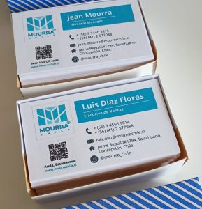 Tarjetas de Presentación Mourra Chile