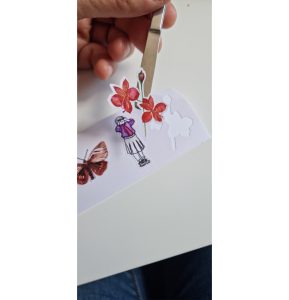 Adhesivo PVC Impreso troquelado, Cuadernos a la Mesa - Concepción